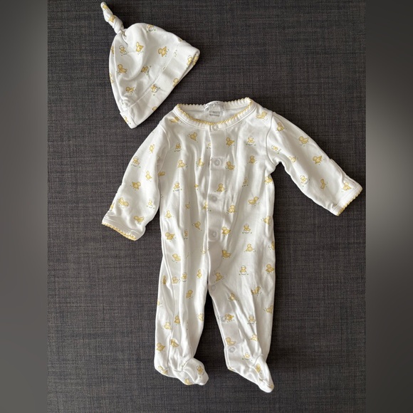 Kissy Kissy Newborn Baby One Piece and Hat - Picture 1 of 6
